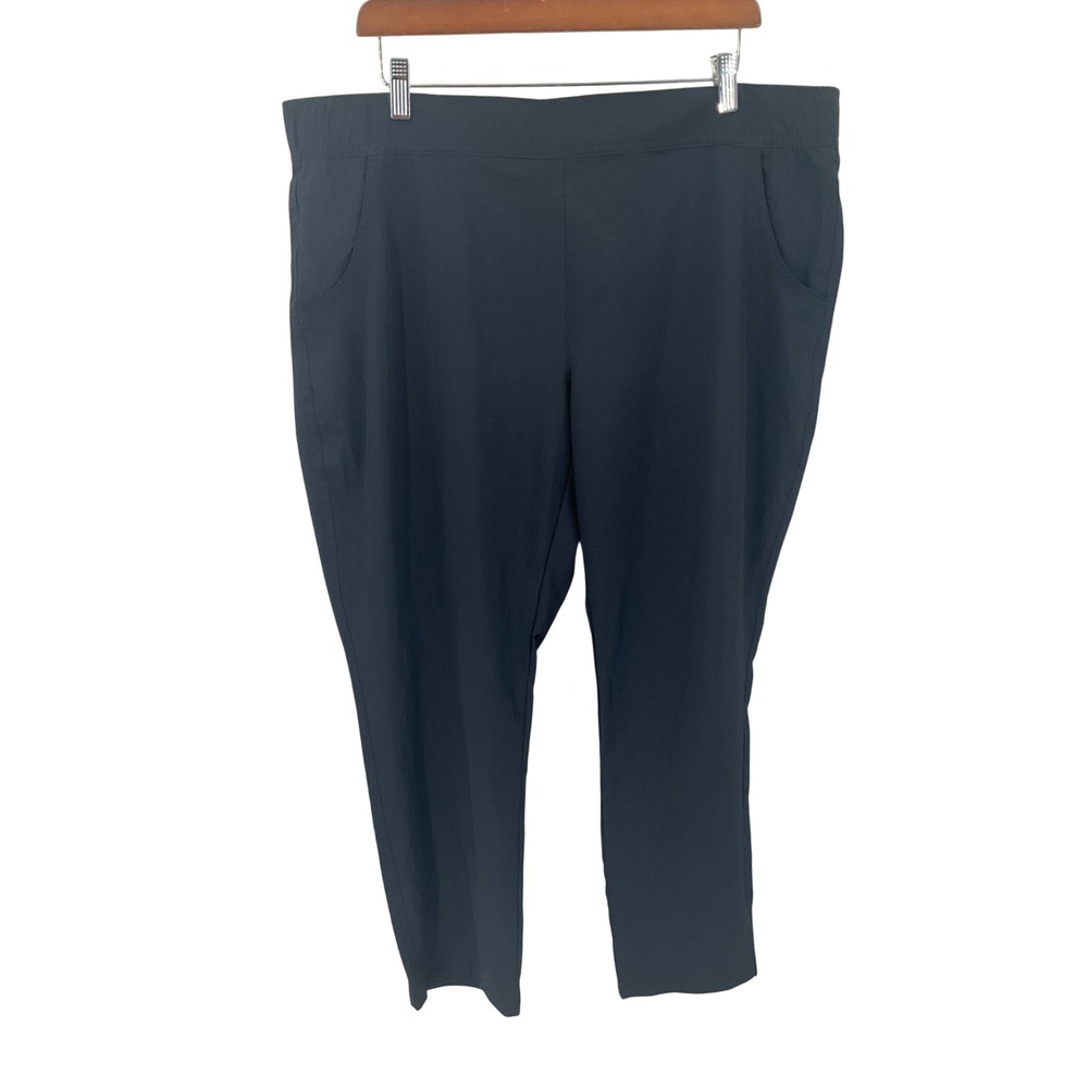 Eddie Bauer Traveler Pant Womens XL Black Stretch Hiking Outdoor Classic NEW